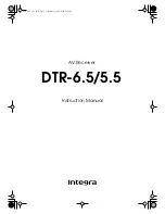 Integra DTR-5.5 Instruction Manual предпросмотр