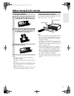 Предварительный просмотр 7 страницы Integra DTR-5.6 Instruction Manual