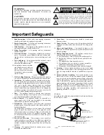 Предварительный просмотр 2 страницы Integra DTR-5 Instruction Manual