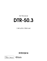 Integra DTR-50.3 Instruction Manual preview