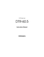 Integra DTR-60.5 Instruction Manual предпросмотр