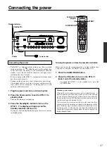 Предварительный просмотр 27 страницы Integra DTR-7.1 Owner'S Manual