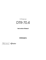 Integra DTR-70.4 Instruction Manual preview