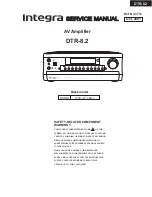 Integra DTR-8.2 Service Manual preview