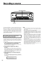 Предварительный просмотр 54 страницы Integra DTR-9.1 Instruction Manual