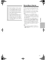 Предварительный просмотр 71 страницы Integra Integra Research RDC-7.1 Instruction Manual