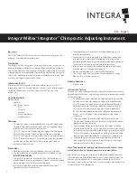 Preview for 2 page of Integra Miltex Integrator Quick Start Manual