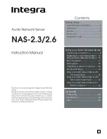 Integra NAS-2.3 Instruction Manual preview