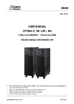 Preview for 1 page of Integra Xmart OPTIMA-31 10K User Manual