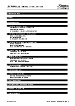 Preview for 2 page of Integra Xmart OPTIMA-31 10K User Manual