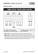 Preview for 14 page of Integra Xmart OPTIMA-31 10K User Manual