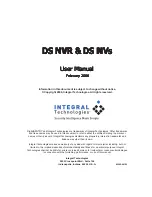 Preview for 1 page of Integral Technologies DS NVR User Manual