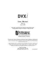 Preview for 1 page of Integral Technologies DVXi TBC4 User Manual