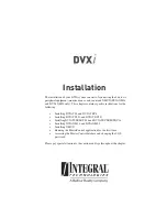 Preview for 8 page of Integral DVXi TBS4 User Manual