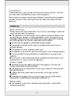 Preview for 2 page of Integrated Appliance group ICC6GE2 Installation And Operation Manual