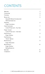 Preview for 2 page of Integrated Biometrics FIVE-0 User Manual