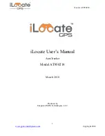 Preview for 1 page of Integrated M2M Technologies iLocate GPS AutoTracker AT850218 User Manual