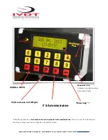 Предварительный просмотр 5 страницы Integrated Visual Data Technology Inc. ED3-Zebra SkidWeigh Plus Series Installation & Calibration Manual