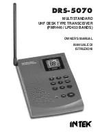 Предварительный просмотр 1 страницы Intek DRS-5070 Owner'S Manual