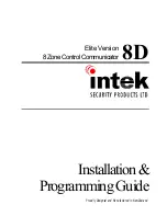 Предварительный просмотр 1 страницы Intek Elite Version 8D Installation & Programming Manual