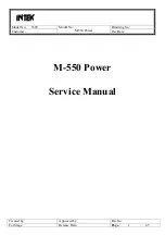 Intek M-550 Power Service Manual предпросмотр