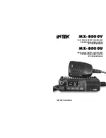 Предварительный просмотр 1 страницы Intek MX-8000U Instruction Manual