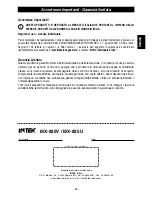 Предварительный просмотр 43 страницы Intek MX-825U Instruction Manual