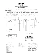 Intek RP-800T Operating Manual preview