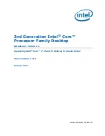 Intel 2ND GENERATION  CORE PROCESSOR FAMILY DESKTOP -  VOLUME 2 01-2011 Datasheet preview