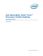 Preview for 1 page of Intel 2ND GENERATION INTEL CORE PROCESSOR FAMILY MOBILE - SPECIFICATION UPDATE 01-2011 Specification