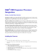 Intel 5000 Series Manual preview