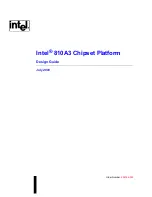 Intel 810A3 Design Manual preview