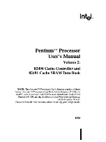 Предварительный просмотр 4 страницы Intel 82491 CACHE SRAM User Manual