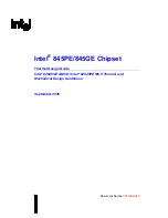 Preview for 1 page of Intel 845GE Thermal Design Manual