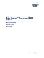 Preview for 1 page of Intel ATOM PROCESSOR N 500 -  UPDATE REVISION 001 Specification