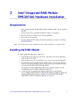 Предварительный просмотр 17 страницы Intel AXXRMS2AF040 Hardware User'S Manual