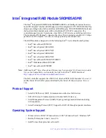 Preview for 12 page of Intel AXXROMBSASMR Hardware User'S Manual