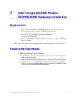 Preview for 17 page of Intel AXXROMBSASMR Hardware User'S Manual