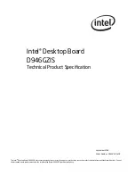 Preview for 1 page of Intel BLKD946GZISSL - CONROE LGA775 1066 800FSB DR2 A/V Lan SATA mATX 10Pack ACTIVE Motherboard Technical Product Specification