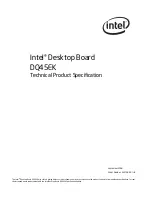 Preview for 1 page of Intel BLKDQ45EK Specification