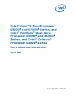 Предварительный просмотр 1 страницы Intel BX80570E8200 - Core 2 Duo 2.66 GHz Processor Design Manual