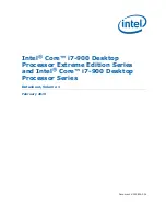 Intel BX80601920 - Core i7 2.66 GHz Processor Datasheet preview