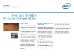 Предварительный просмотр 1 страницы Intel BX80613I7980X Product Overview