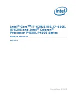 Intel Celeron P4500 Datasheet preview