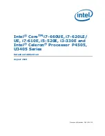 Preview for 1 page of Intel CELERON PROCESSOR P4505 -  ADDENDUM Datasheet