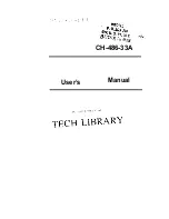 Intel CH-486-33A User Manual preview