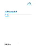 Intel Compute Card User Manual предпросмотр