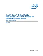 Intel CORE 2 DUO MOBILE - THERMAL DESIGN GUIDE 6-2008 Design Manual preview