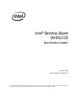 Предварительный просмотр 1 страницы Intel D945GCCR Specification