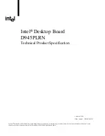 Preview for 1 page of Intel D945PLRN Specification